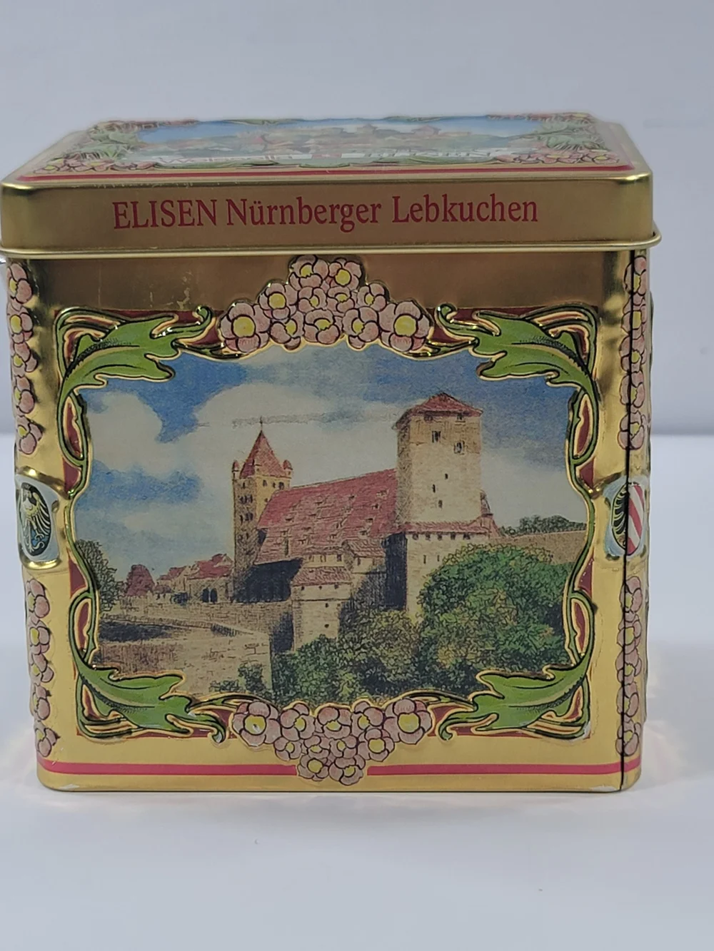 Vintage Weissella Elisen Nurnberger Lebkuchen German Tin Christmas Music Box